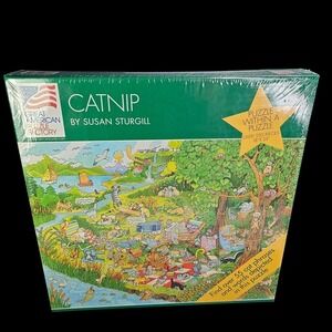 Susan Sturgill Cat Art‎ CATNIP 2000 GAPF Puzzle Within A Puzzle Vintage Sealed